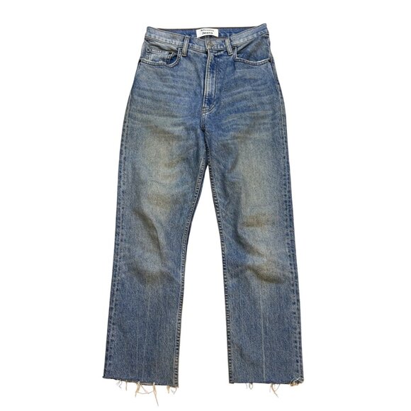 Reformation Stevie Ultra High Rise Straight Jeans Size 26 Medium Wash - Picture 1 of 7